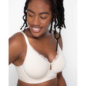 Curvy Couture Cotton Luxe Unlined Underwire Bra sz 40H